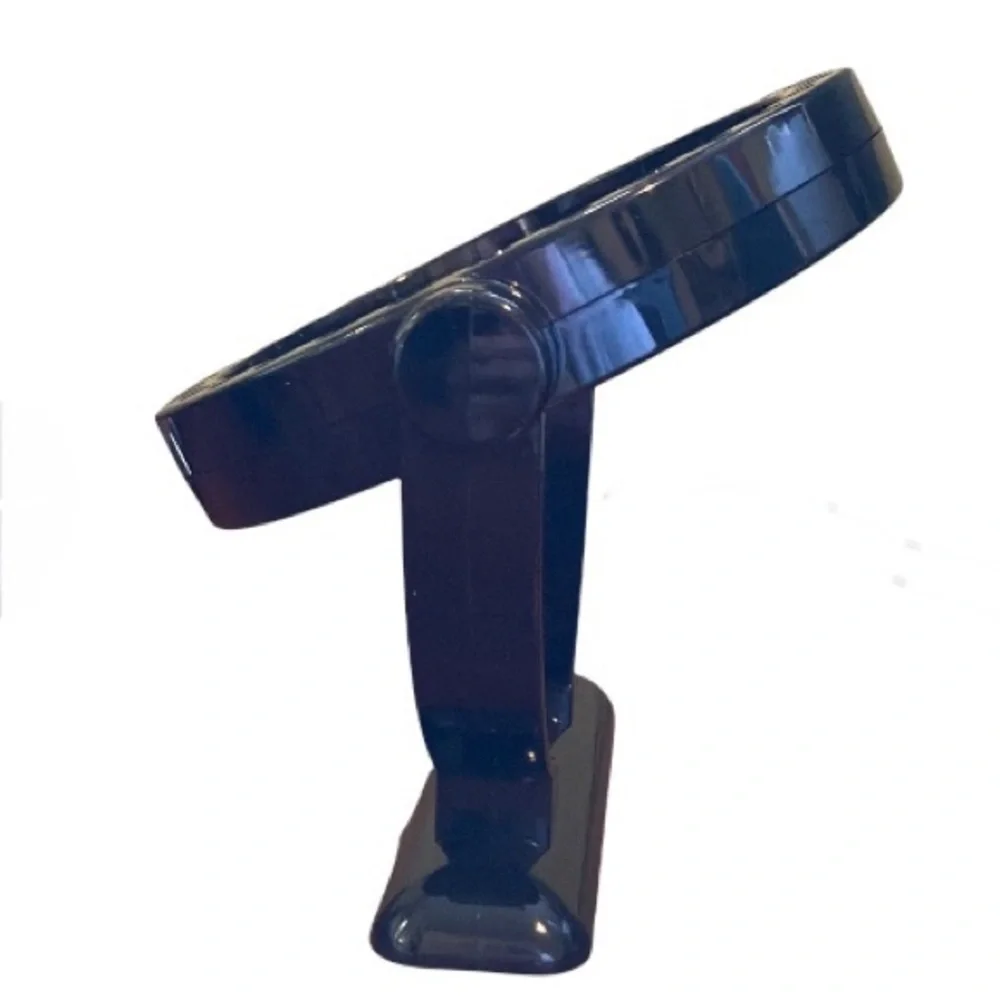 Two-Sided Makeup Mirror- Black w/ Bling